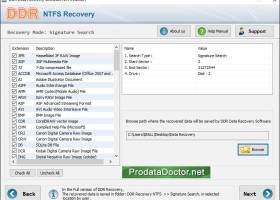 Windows NTFS Recovery Programming screenshot