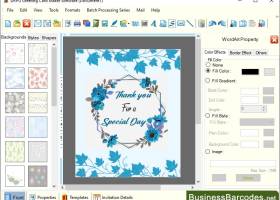 Template for Greeting Card Software screenshot