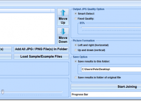 Join JPG and PNG Files Software screenshot
