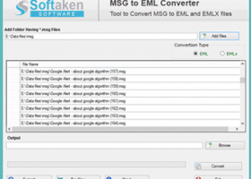 MSG to EML Converter screenshot
