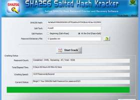 SHA256 Salted Hash Kracker screenshot
