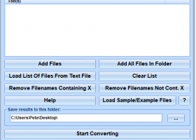 Convert Multiple UTF-8 Text Files To ASCII Software screenshot