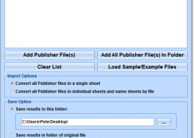 MS Publisher To Excel Converter Software screenshot