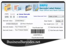 Courier Post Mailer Barcode Maker screenshot