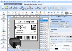 Software for Barcode Designing screenshot