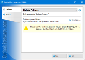 Delete Folders for Outlook screenshot