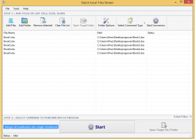 Batch Excel Files Binder screenshot