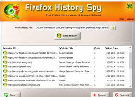Firefox History Spy screenshot