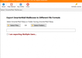 CubexSoft SmarterMail Export screenshot