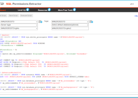 SQL Permissions Extractor screenshot