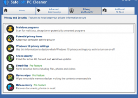 SafeSoft PC Cleaner screenshot