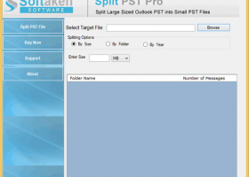 Softaken Split PST screenshot