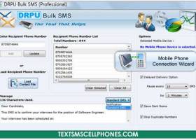 Cell Phones Text SMS Software screenshot