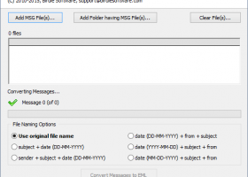 Convert Outlook MSG to EML screenshot