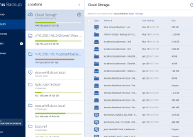 Acronis Cloud Storage screenshot