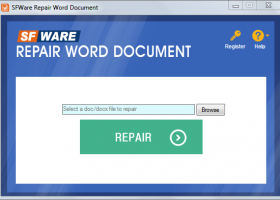 SFWare Repair Word Document screenshot