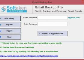 Softaken Gmail Backup Tool screenshot