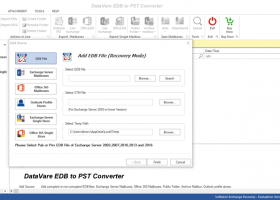 Datavare EDB to PST Converter screenshot