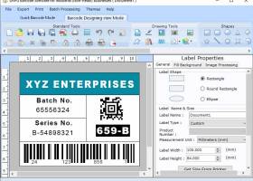 Industrial Barcode Labelling Software screenshot