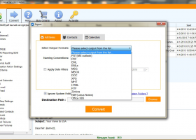 Outlook OST Email Converter Software screenshot
