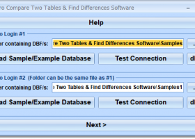 FoxPro Compare Two Tables & Find Differences Software screenshot