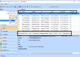 Outlook PST File Reader screenshot