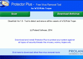 W32/Kido Free Trojan Removal Tool screenshot