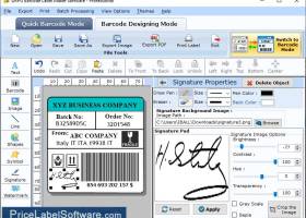 Professional Barcode Label Generator screenshot