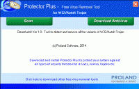 W32/AutoIt Free Trojan Removal Tool screenshot