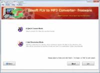 Boxoft free FLV to MP3 Converter (freeware) screenshot
