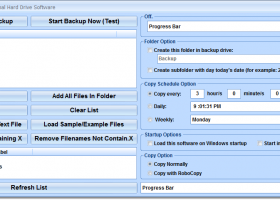 Automatically Backup To External Hard Drive Software screenshot