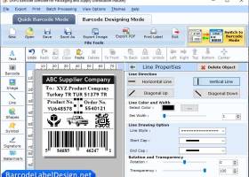 Packaging Barcode Label Design screenshot