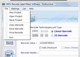 2D Barcodes screenshot