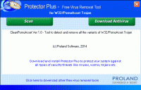 W32/PornoAsset Free Trojan Removal Tool screenshot