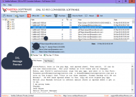 Vartika DXL to PST Converter Software screenshot