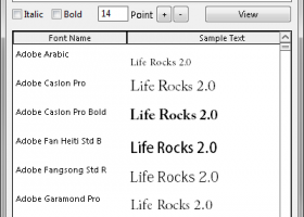 Moo0 FontViewer screenshot