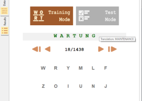 Metamorphosec German Word Guess Game screenshot