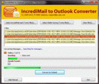 Import IncrediMail Files to Outlook screenshot