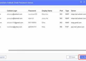 iSunshare Outlook Email Password Genius screenshot