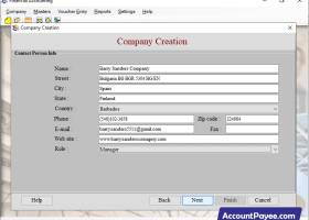 Financial Accounting Barcode Program screenshot