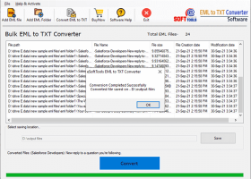 eSoftTools EML to TXT Converter Software screenshot