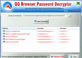 QQ Browser Password Decryptor screenshot