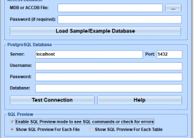 MS Access Tables To PostgreSQL Converter Software screenshot