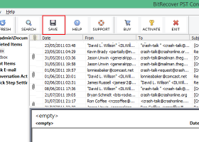Import Outlook PST file 2016 to EML screenshot
