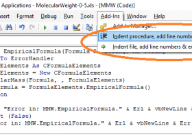 Office Programming Helper Indent VB Code screenshot