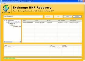 Exchange BKF Recovery screenshot