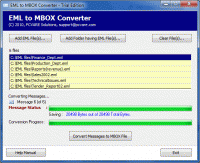 Import EML to MBOX screenshot