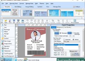 Student ID Card Design and Layout screenshot
