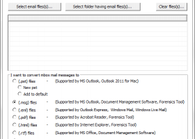 Exporting emails from Windows Mail to Outlook screenshot