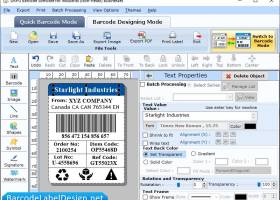 Inventory Barcode Labels Software screenshot